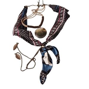 Lia Sophia & Mudd Necklace & Scarf Lot Bundle NEW